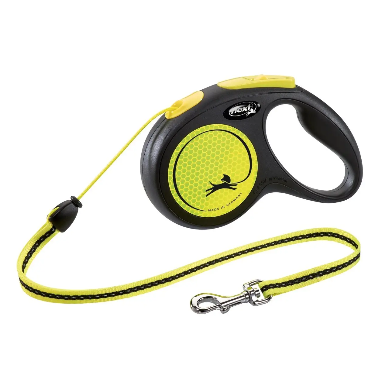Kerbl Jaune Dog Leash Flexi New Neon
