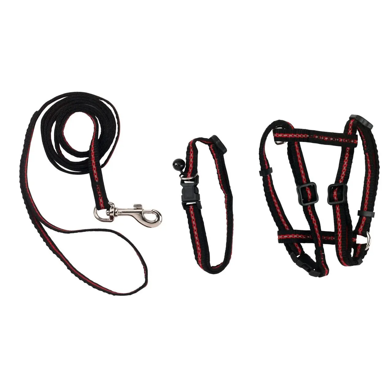 Kerbl Noir Cat Harness/Leash/Collar (X1)