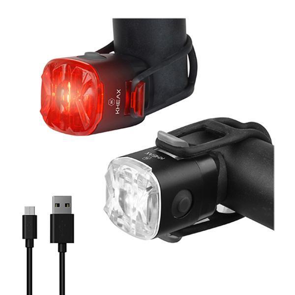Velo Store - UK front+rear lighting refill handlebar/seatpost clamp Kheax USB Syrma Tuban 500 50 Lumens | Extra 10% off with Subscription, Postage £16.79 to UK Fedex.