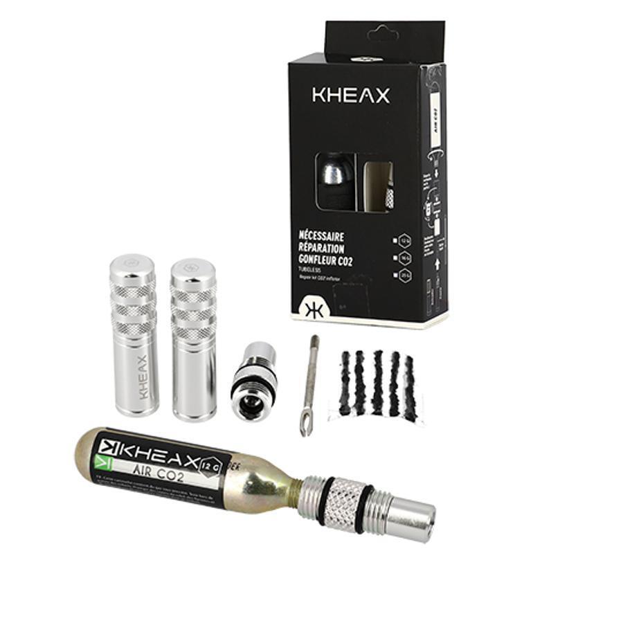 Velo Store - UK Tubeless alu repair kit with cartridge tip Kheax CO2 16GR | Extra 10% off with Subscription, Postage £16.79 to UK Fedex.