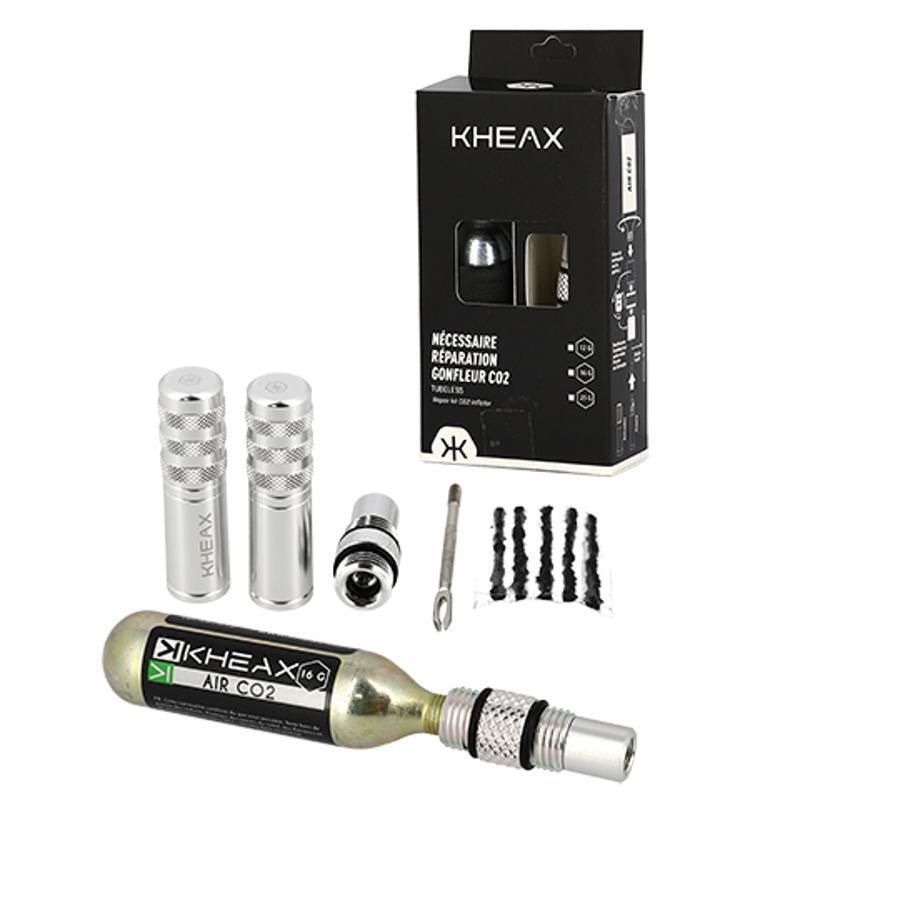 Velo Store - UK Tubeless alu repair kit with cartridge tip Kheax CO2 16GR | Extra 10% off with Subscription, Postage £16.79 to UK Fedex.