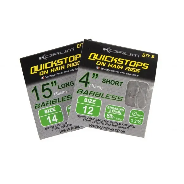 Vorfach mit Haaren quickstop Korum 10cm (x8)