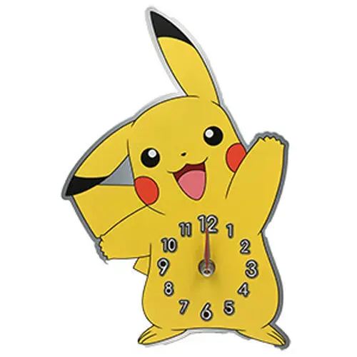 Kids Licensing Jaune Wall Clock Pokemon Pikachu