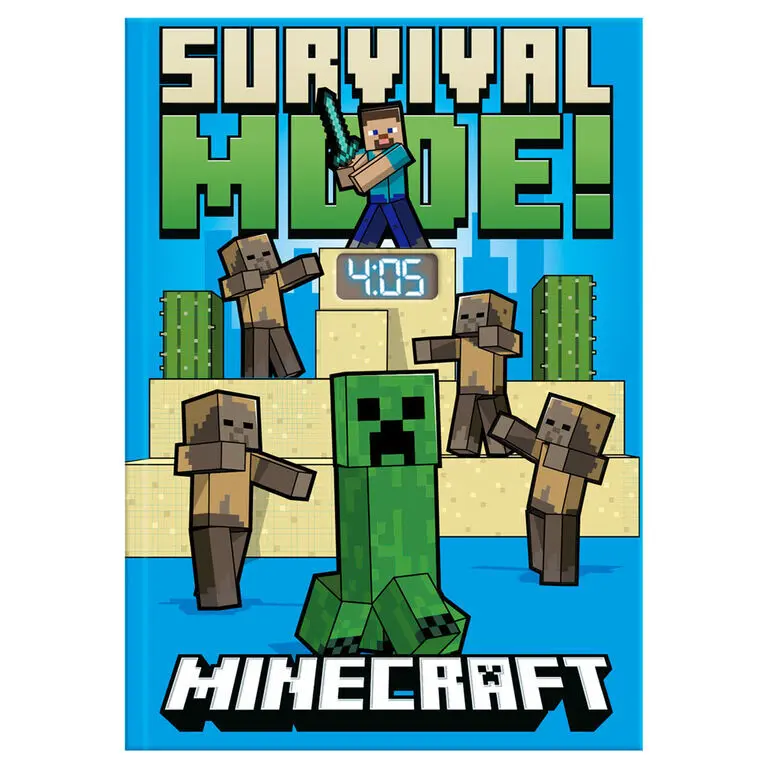 Carnet mit LED-Uhr Kids Licensing Minecraft