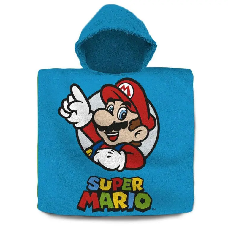 8435507873710 - Poncho Baumwolle Super Mario Kinder Handtuch