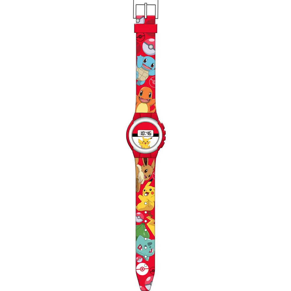 Kids Orologio Digitale Per Bambini 21 Cm, Orologio Automatico Con Cinturino In Plastica Regolabile Per Ragazzo E Ragazza, Regalo Di Compleanno Originale (Rosso)-image
