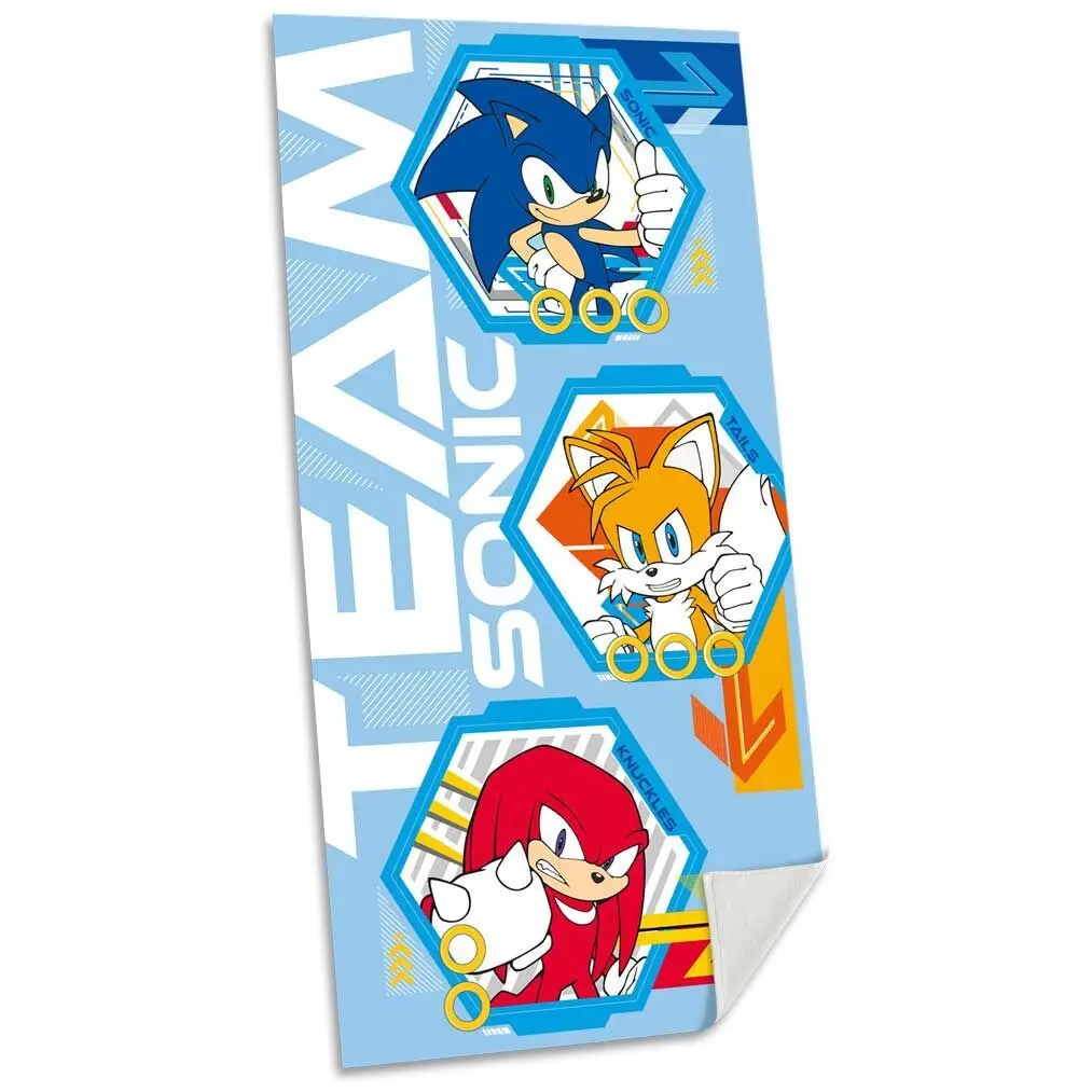 Sonic The Hedgehog Strandlaken - Handdoek - 100% Katoen - 70 x 140 CM - Badhanddoek