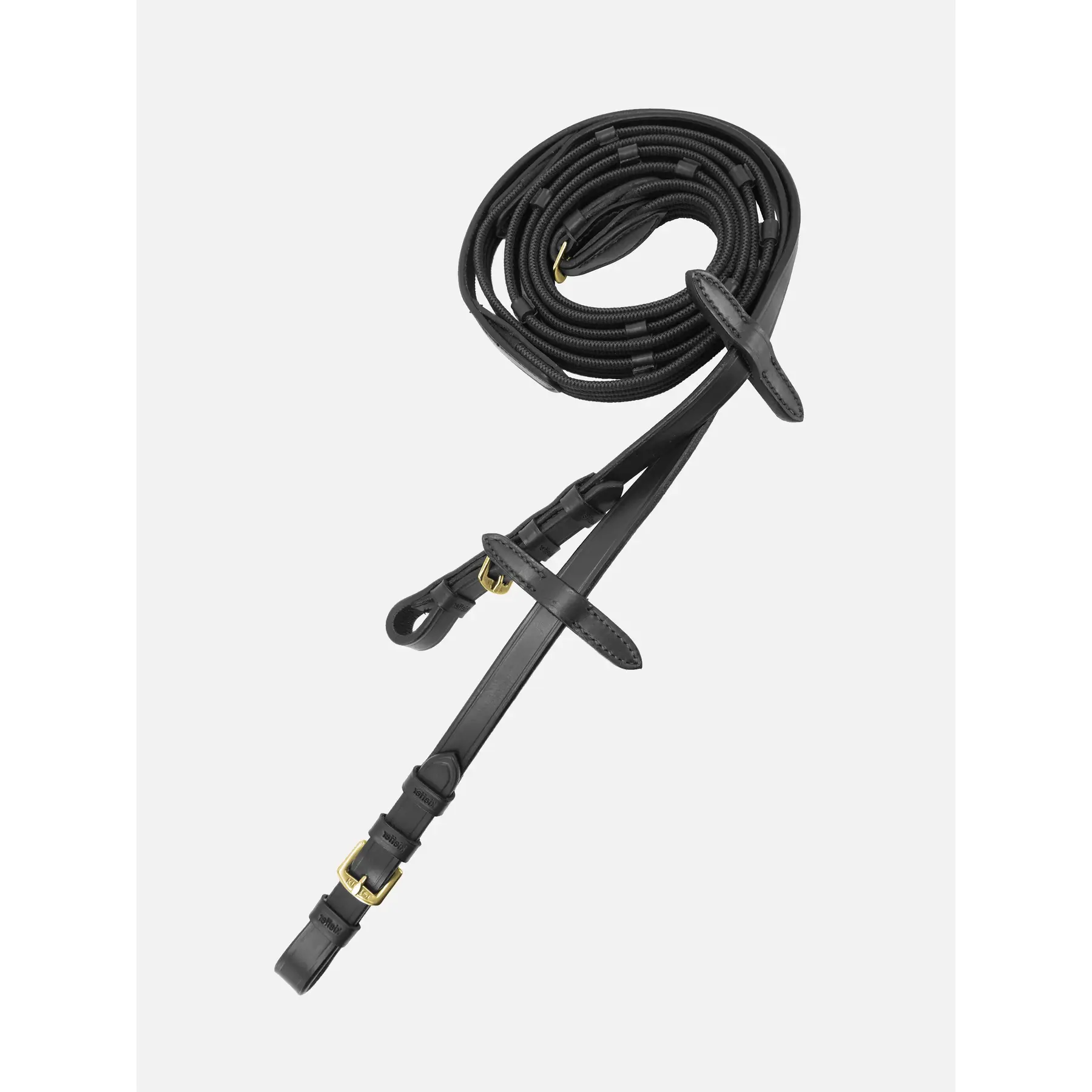 Comparer les prix de Rênes pour cheval Kieffer Belinda Ergon.Line rubber reins w.brass buckles