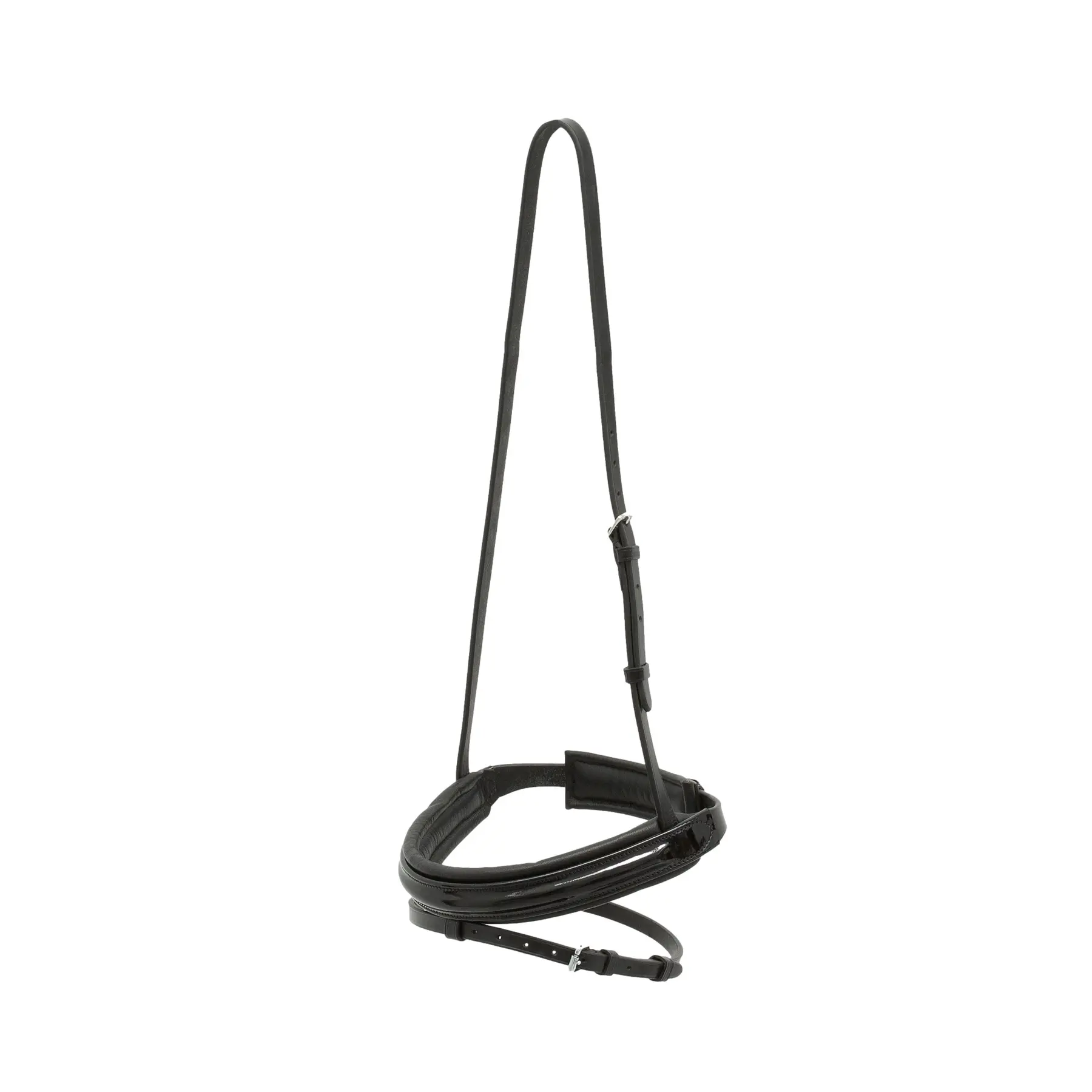 Meilleurs prix pour Muserolle cheval avec boucles carrées chromées Kieffer Flash Comfort Paris Ii