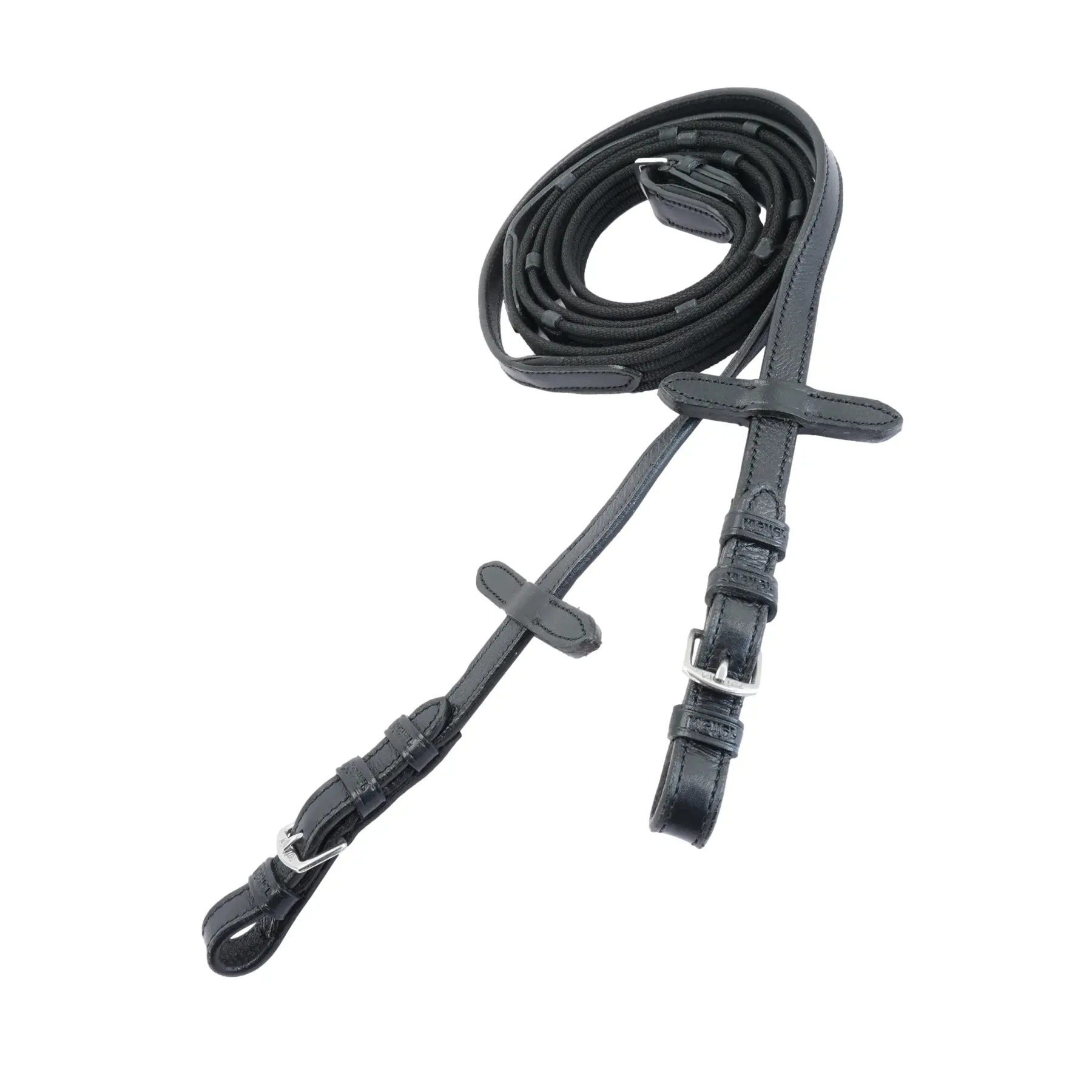 Rênes pour cheval cuir Kieffer Ultrasoft Economy with chrome buckles