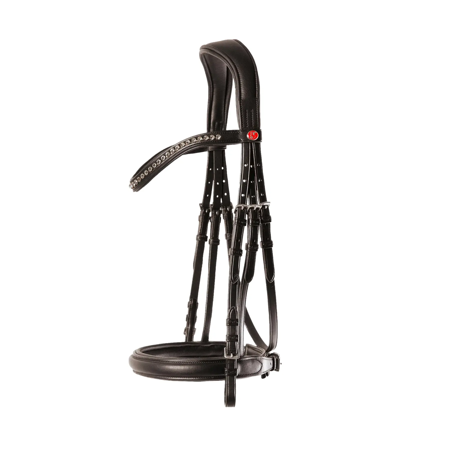 Meilleurs prix pour Bridon équitation Kieffer Ultrasoft® Sue Browbd.W.Light Grey Stones