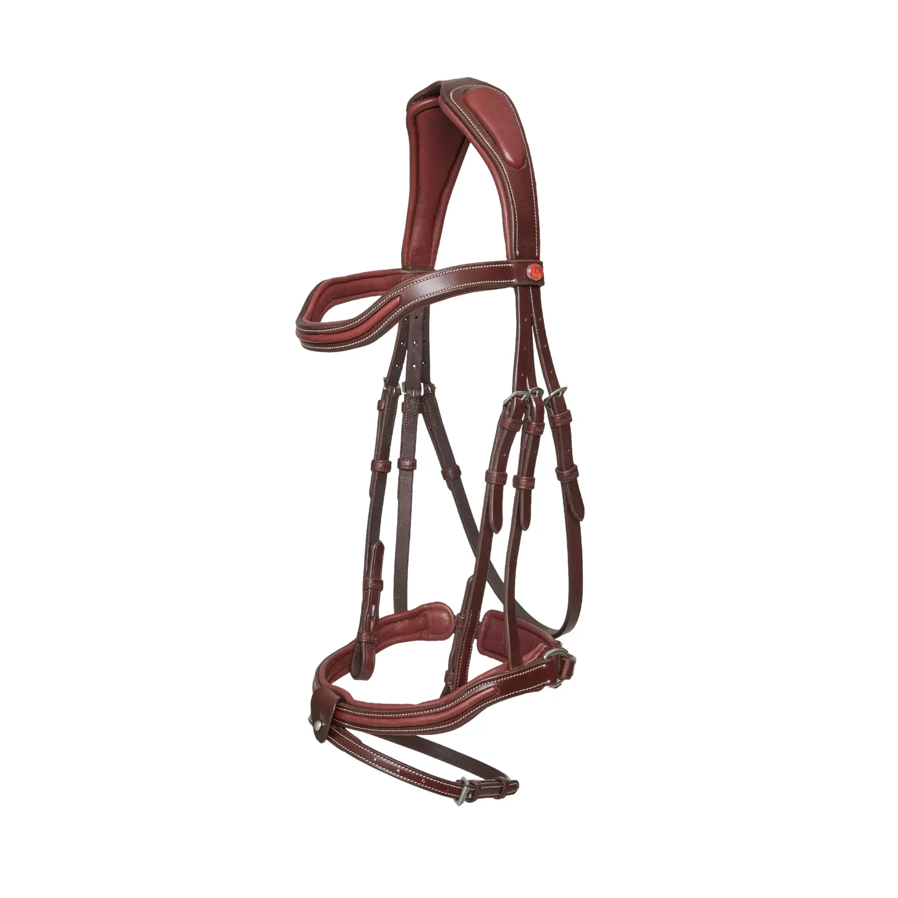 Bridon équitation Kieffer Palmanova with square chrome buckles