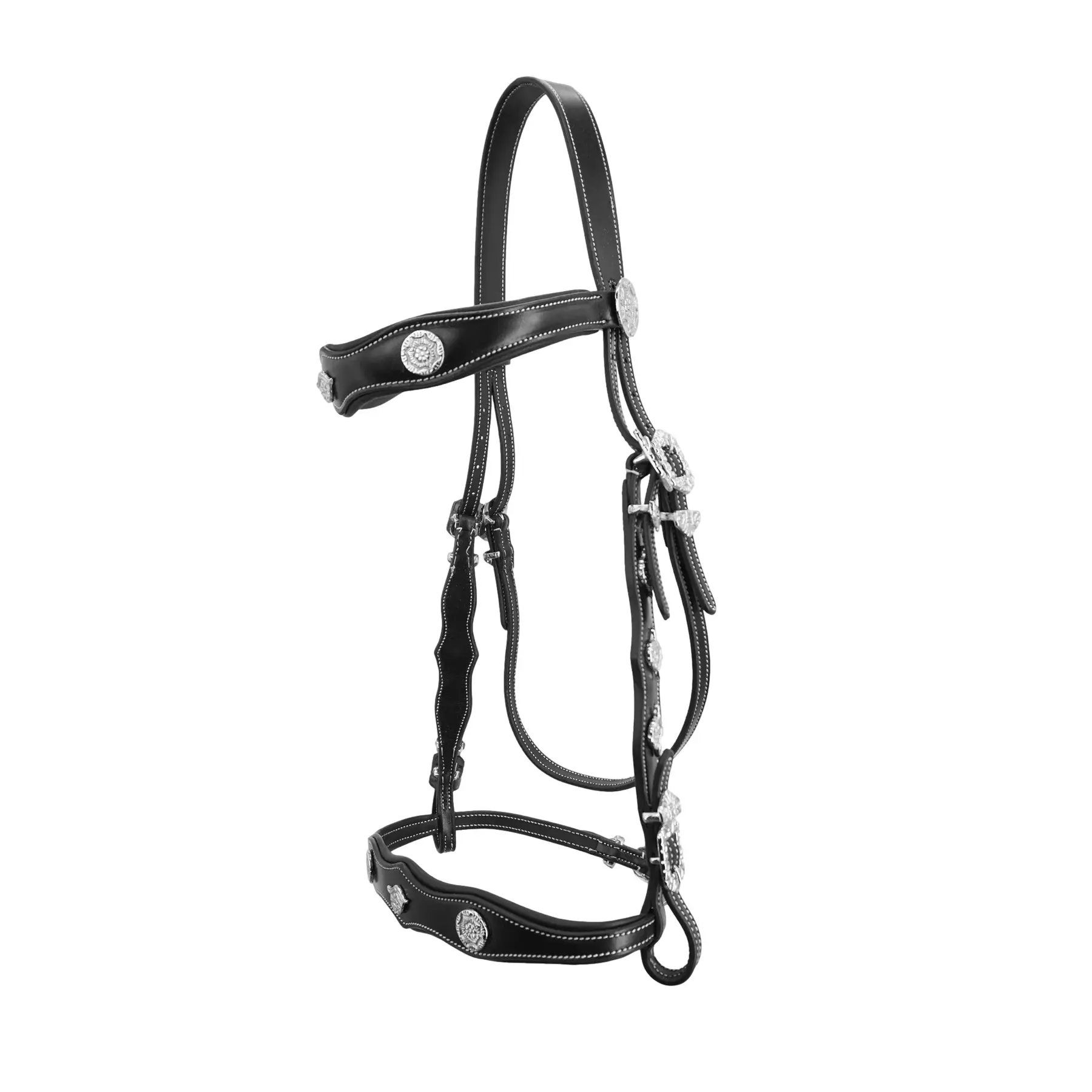 Comparer les prix de Bride équitation Kieffer Isabella with leather reins