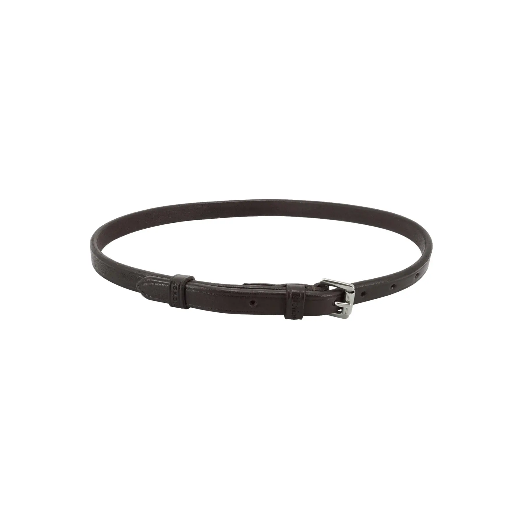 Accessoire de bridon pour cheval avec boucles carrées chromées Kieffer Flash Ultrasoft