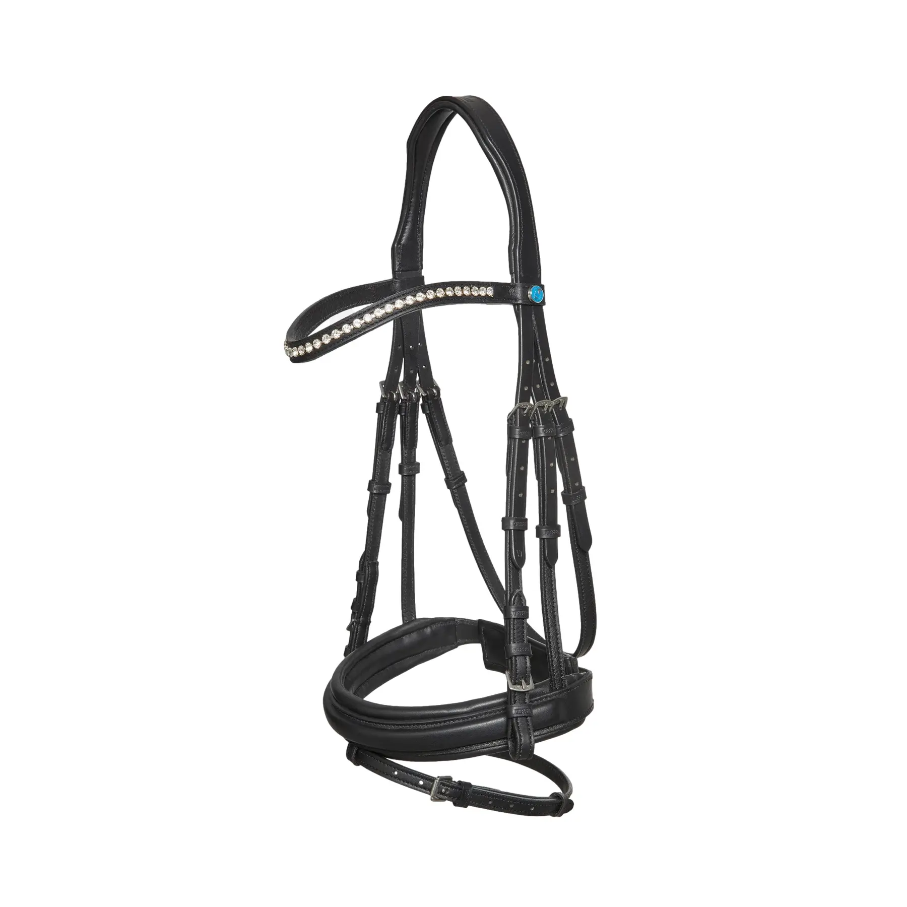 Meilleurs prix pour Bridon équitation Kieffer Essentials Lara Curved Browband/Not Lined