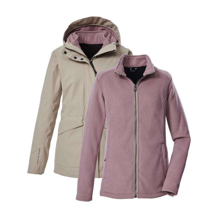4066224781763 - Damen 3-in-1 wasserdichte Jacke mit Kapuze Kow 189