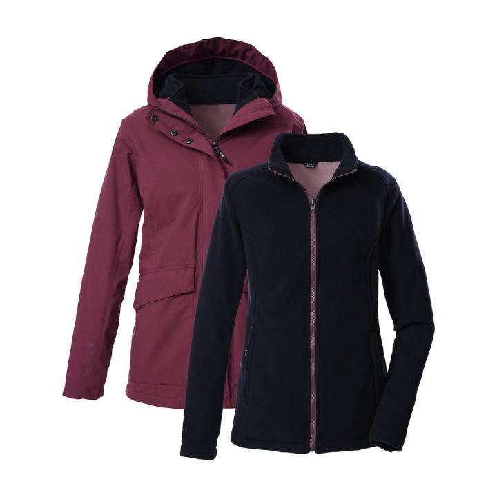 4066224781879 - Damen 3-in-1 wasserdichte Jacke mit Kapuze Kow 189