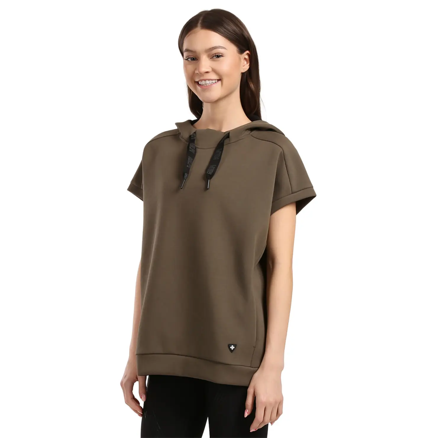 Kurze Ärmel Kapuzenpullover Damen Kilpi Dian