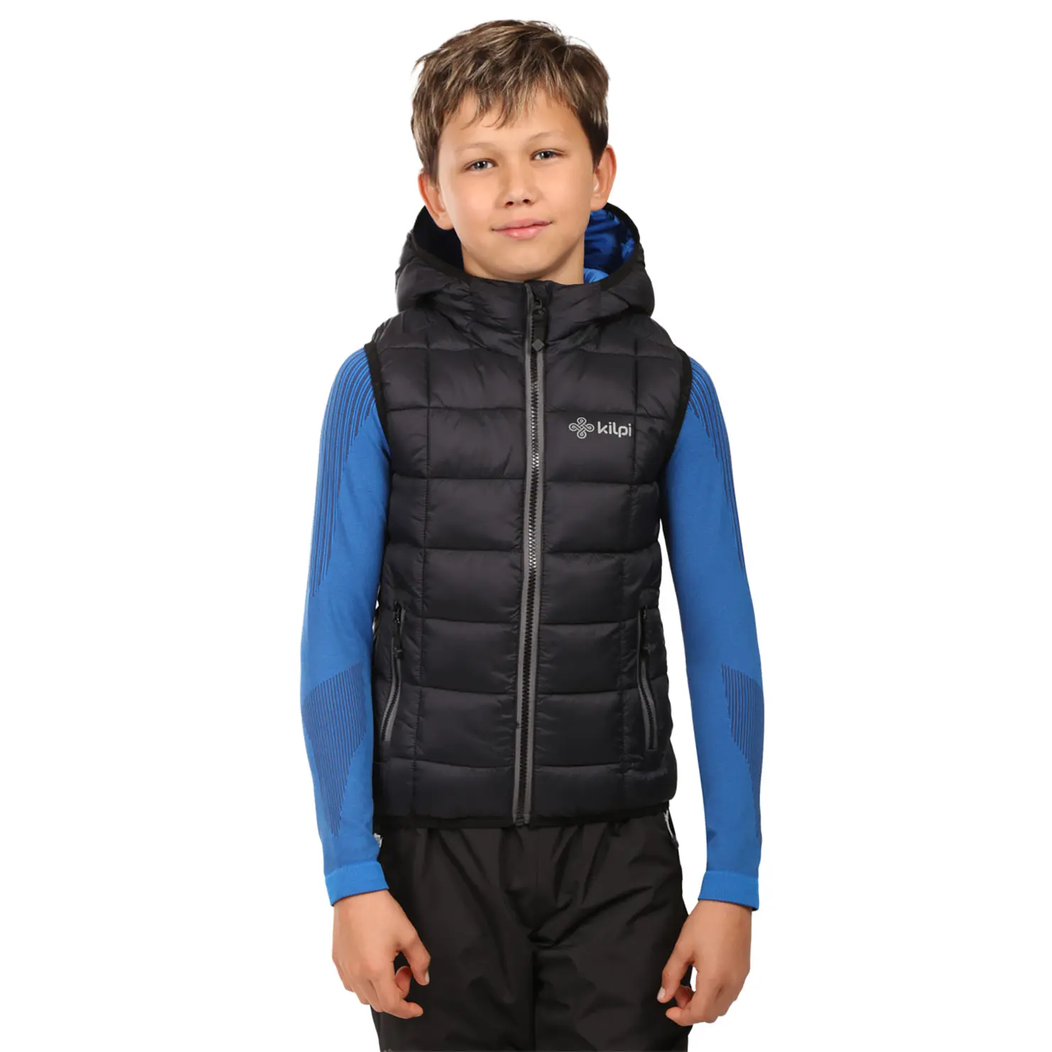 Mouwloze jas met capuchon voor kinderen Kilpi Tomm