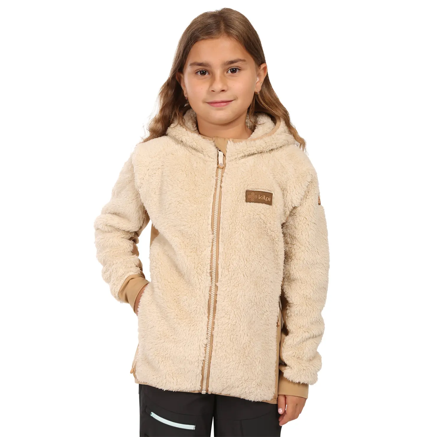 Donsjacket met fleece capuchon voor meisjes Kilpi Norka-JG