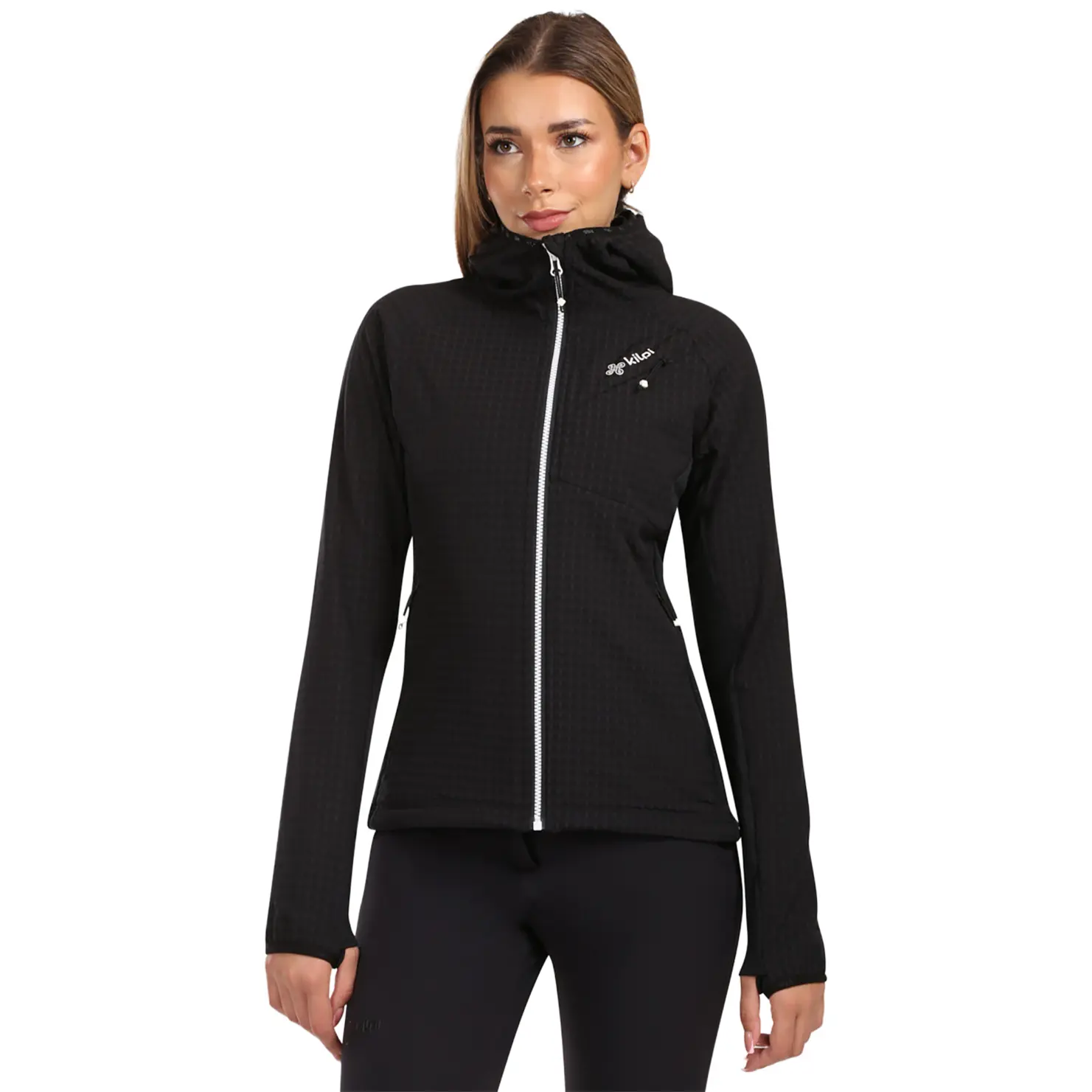 Dames fleece met capuchon Kilpi Frensis