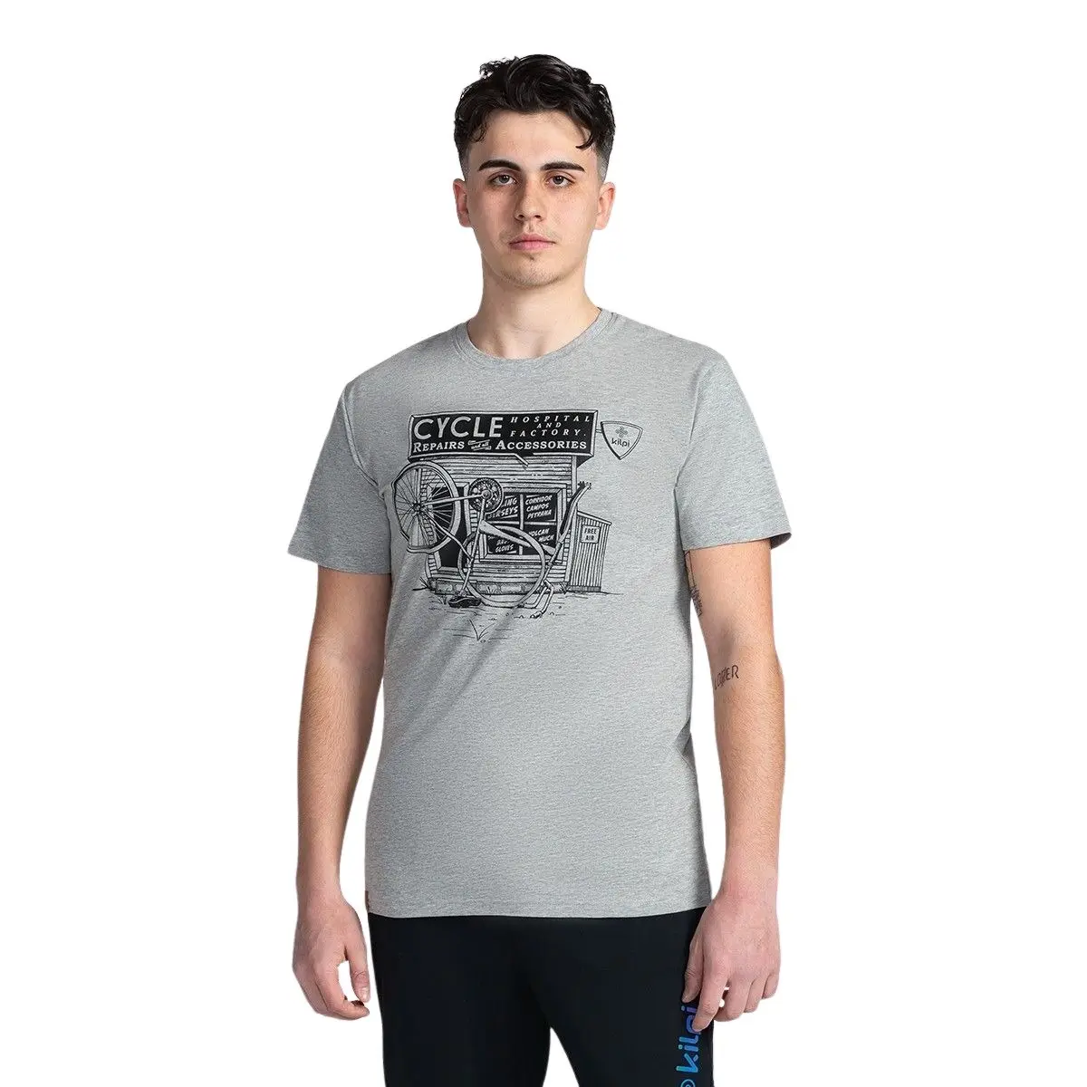 Kilpi Men's Gris T-Shirt Portela