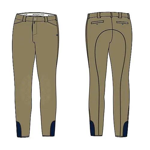 Pantaloni da equitazione mid grip per bambini Kingsland Breeches