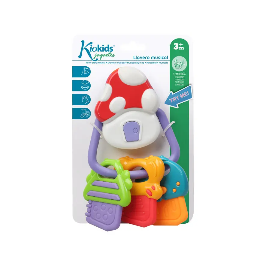 Anneau de dentition en porte clé Kiokids Musical