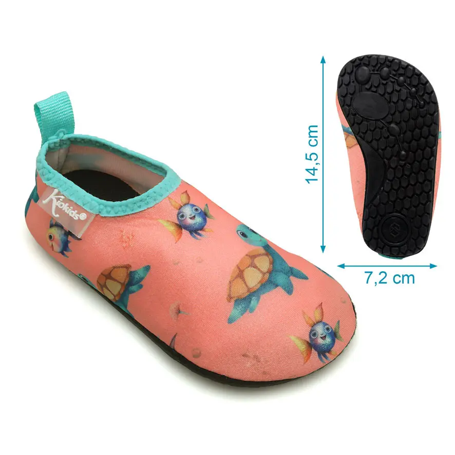 Chaussons aquatiques en néoprène bébé Kiokids Tortues