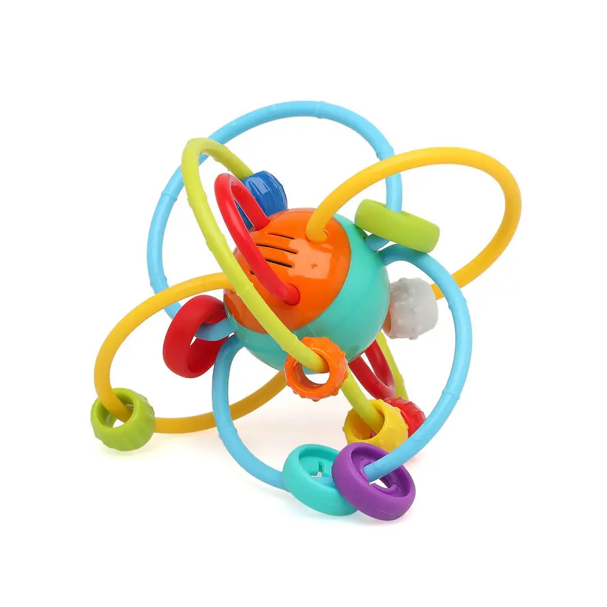 Hochet et anneau de dentition ellipse Kiokids