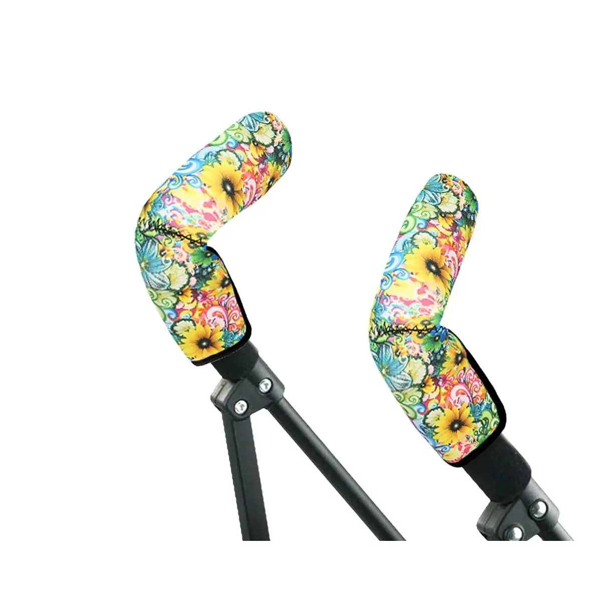 Housse de protection de poignée de chaise en néoprène fleurs Kiokids