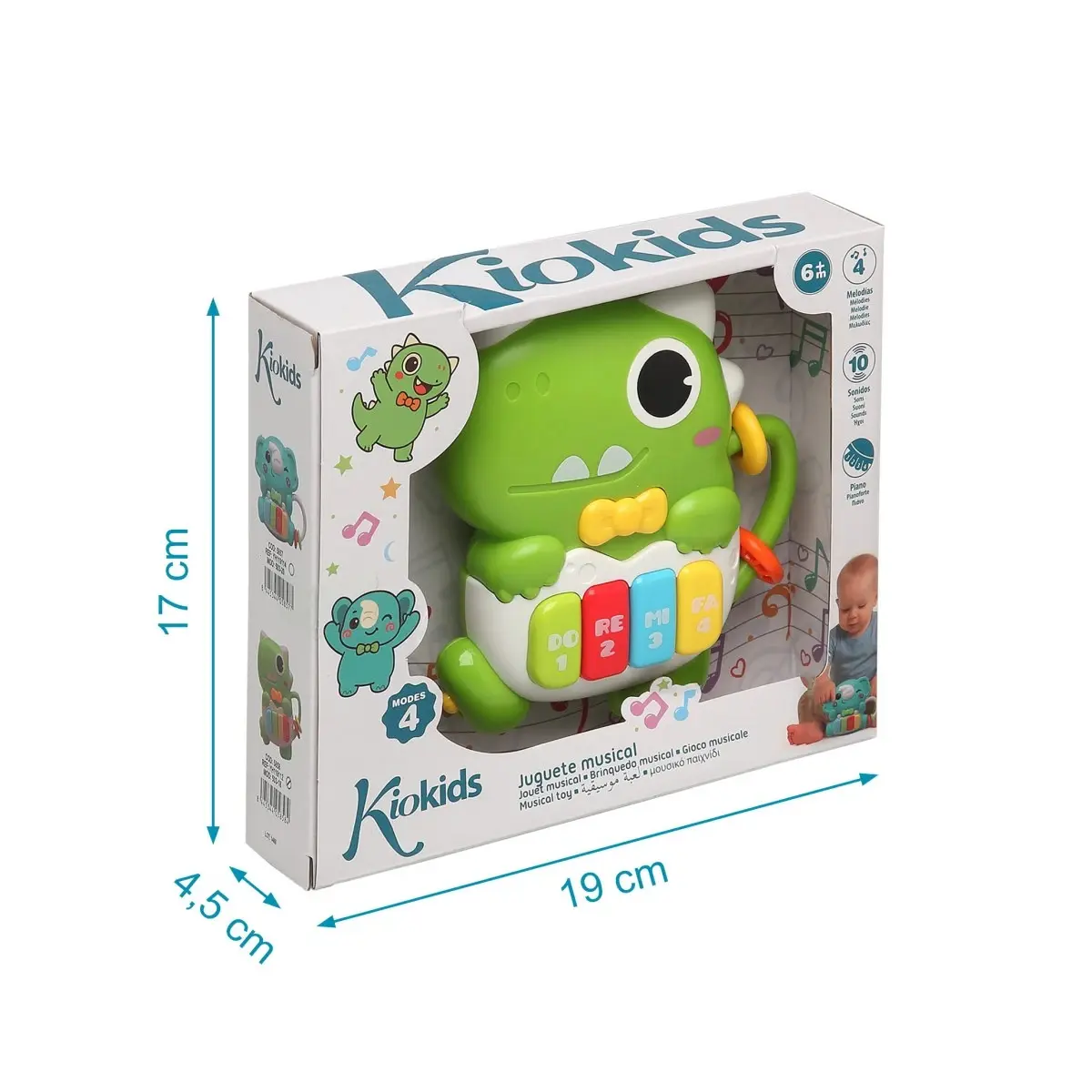 Jeux d'éveil dinosaure musical Kiokids