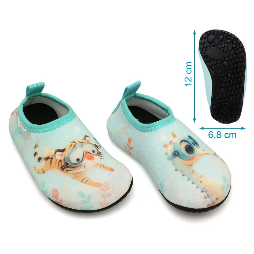 Chaussons aquatiques Xantidérapants pour plage bébé Kiokids
