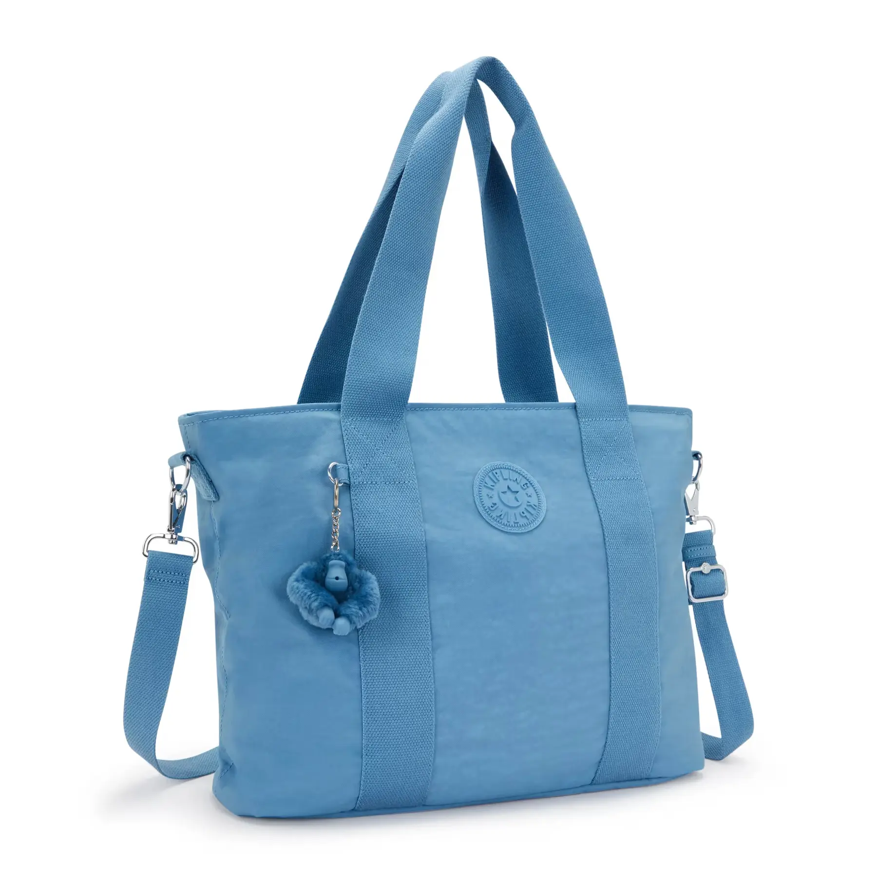 Kipling Minta L Up 20l Stoffentas Blauw