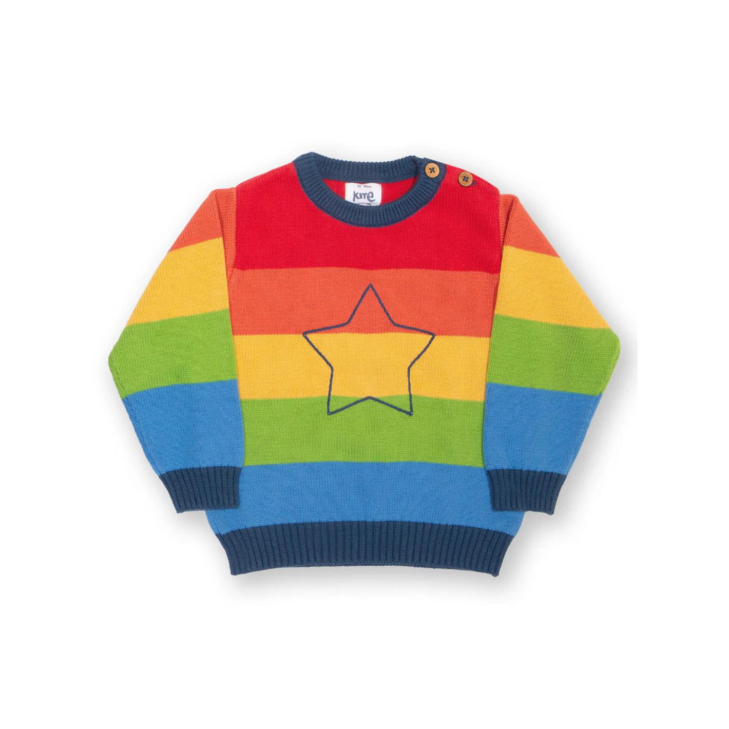 5056819207630 - Baby-Pullover Rainbow Star