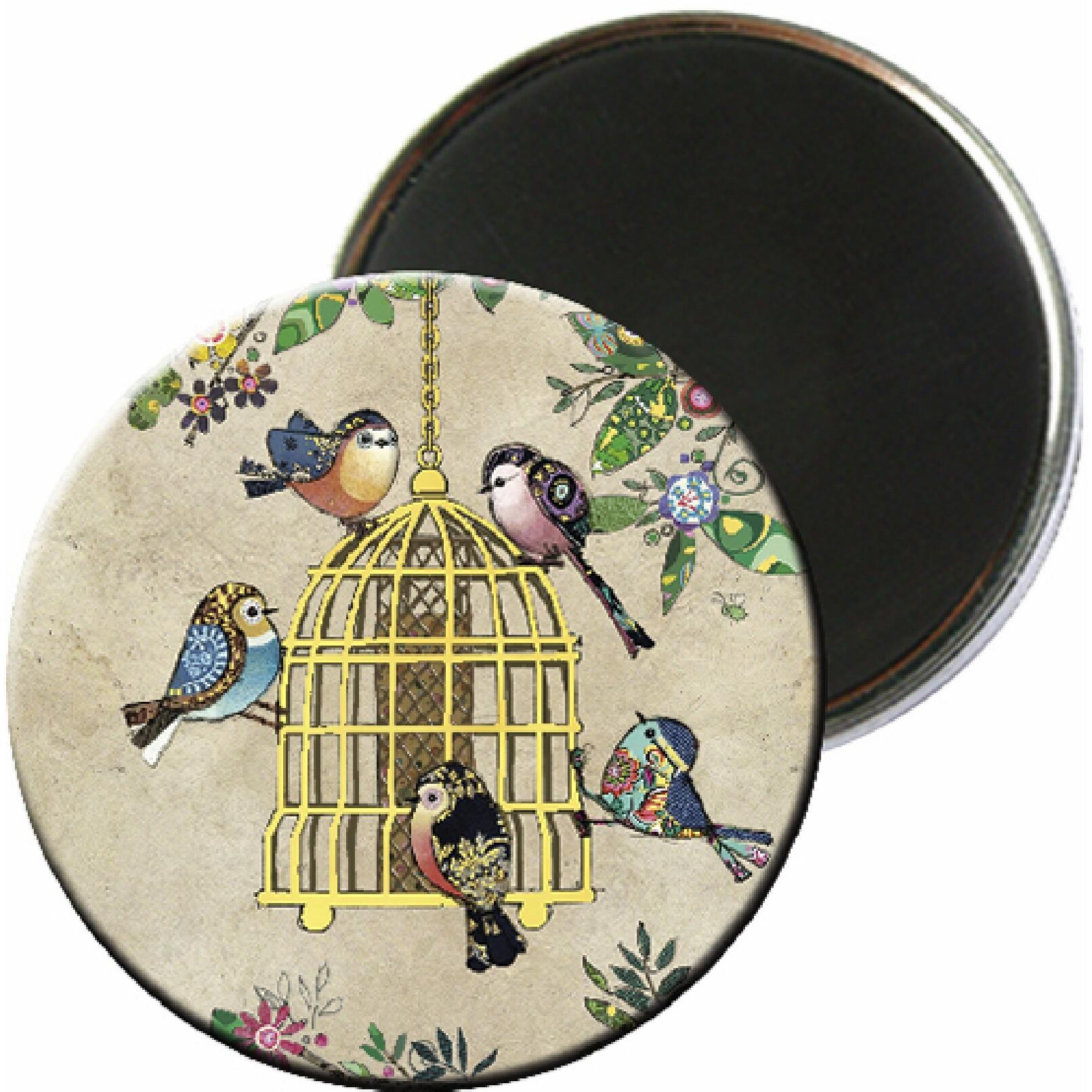 3700572739762 - Runder Magnet Vogelkäfig Bug Art