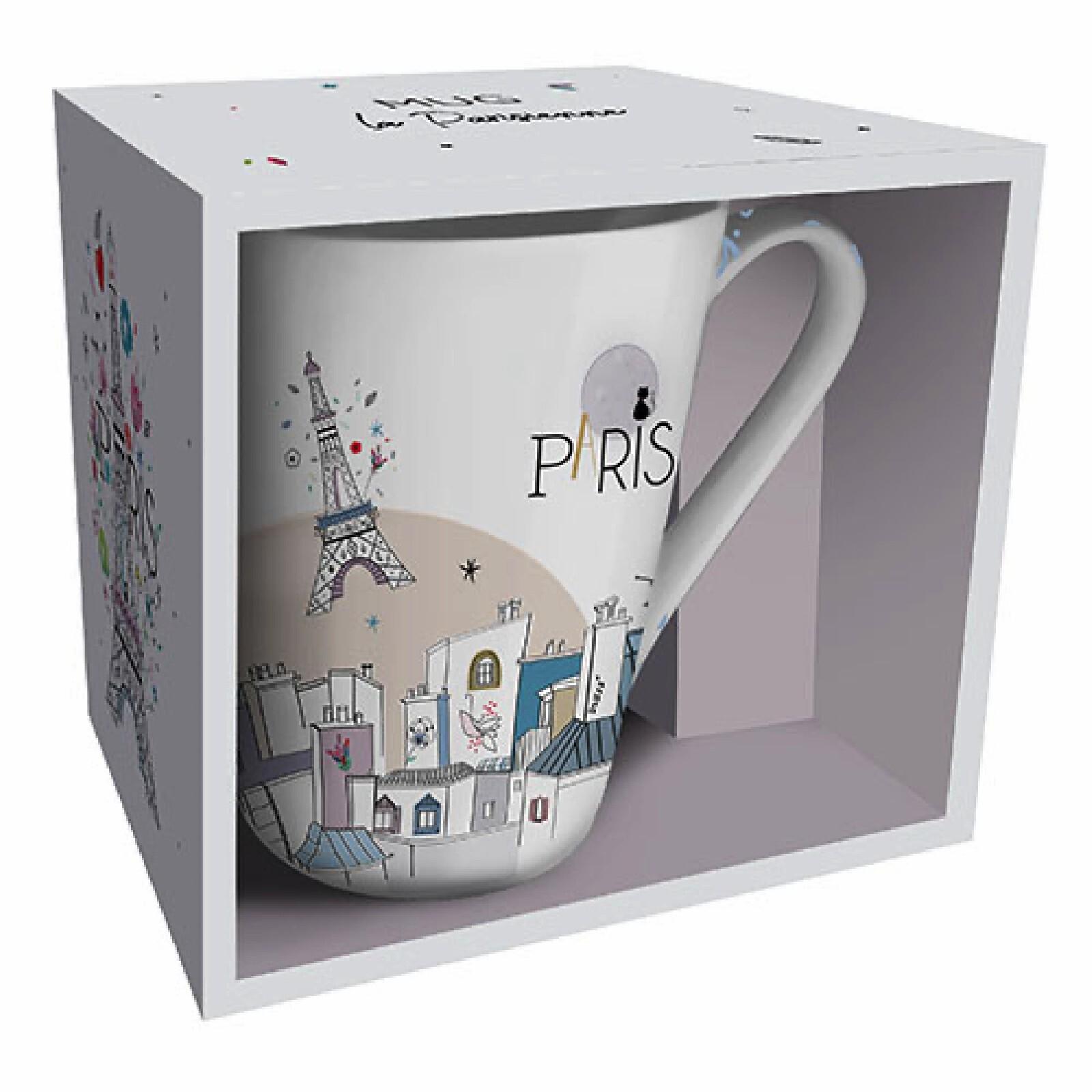 3700572771281 - Konische Tasse + Schachtel La Parisienne Gris Te