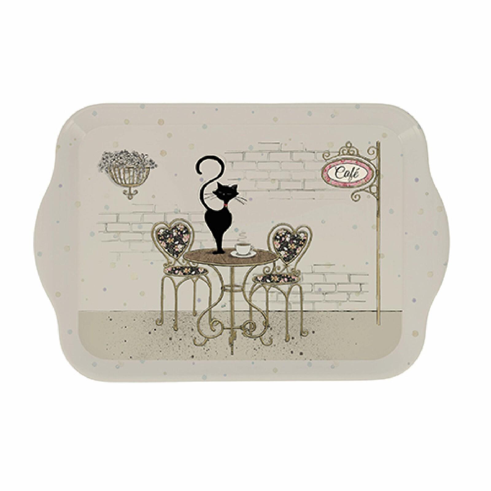 3700572784649 - Melamin-Tablett Katze Kaffee Bug Art PM