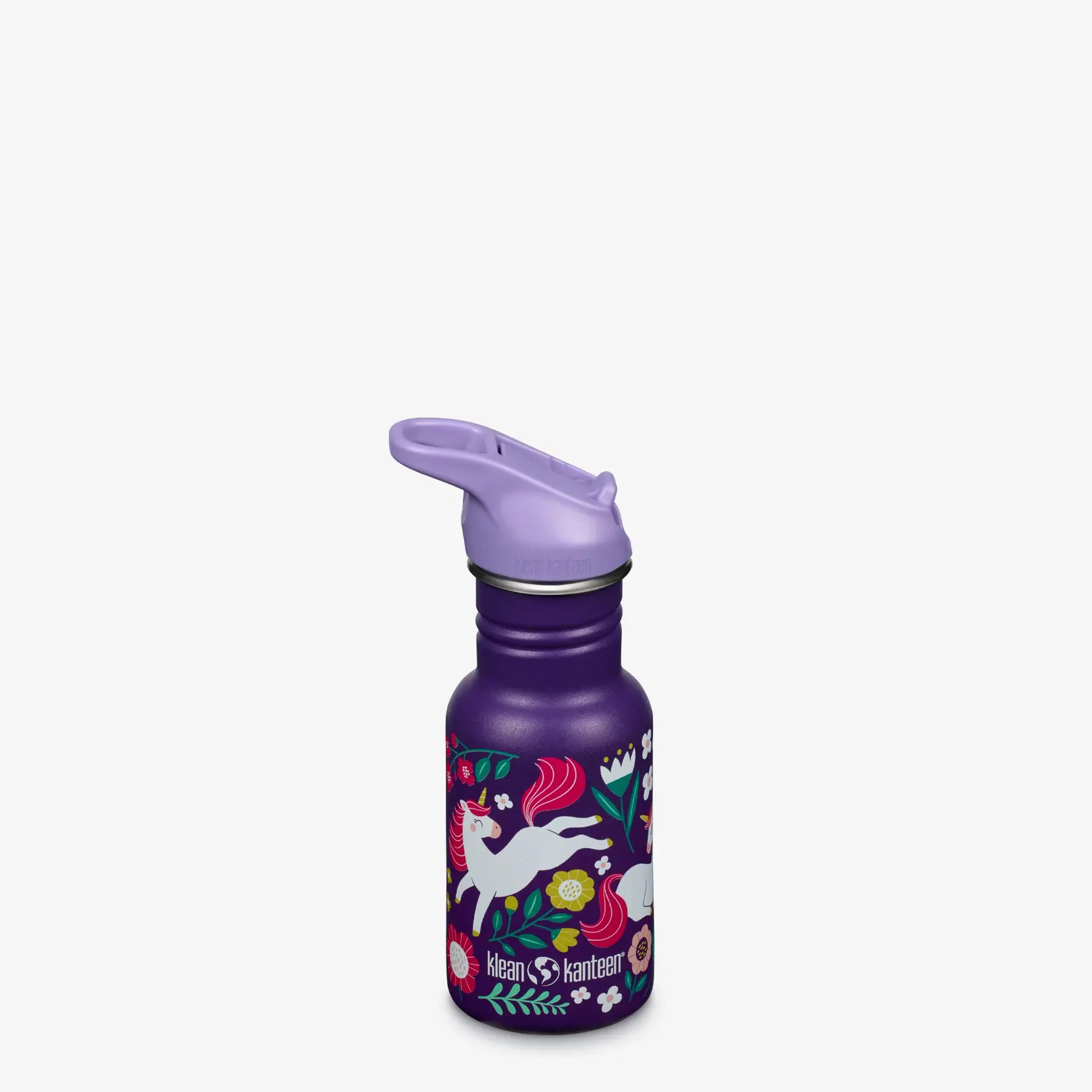 Klean Kanteen Unisex Kids Violet Bottle With Cap Classic Narrow Flip/Sport