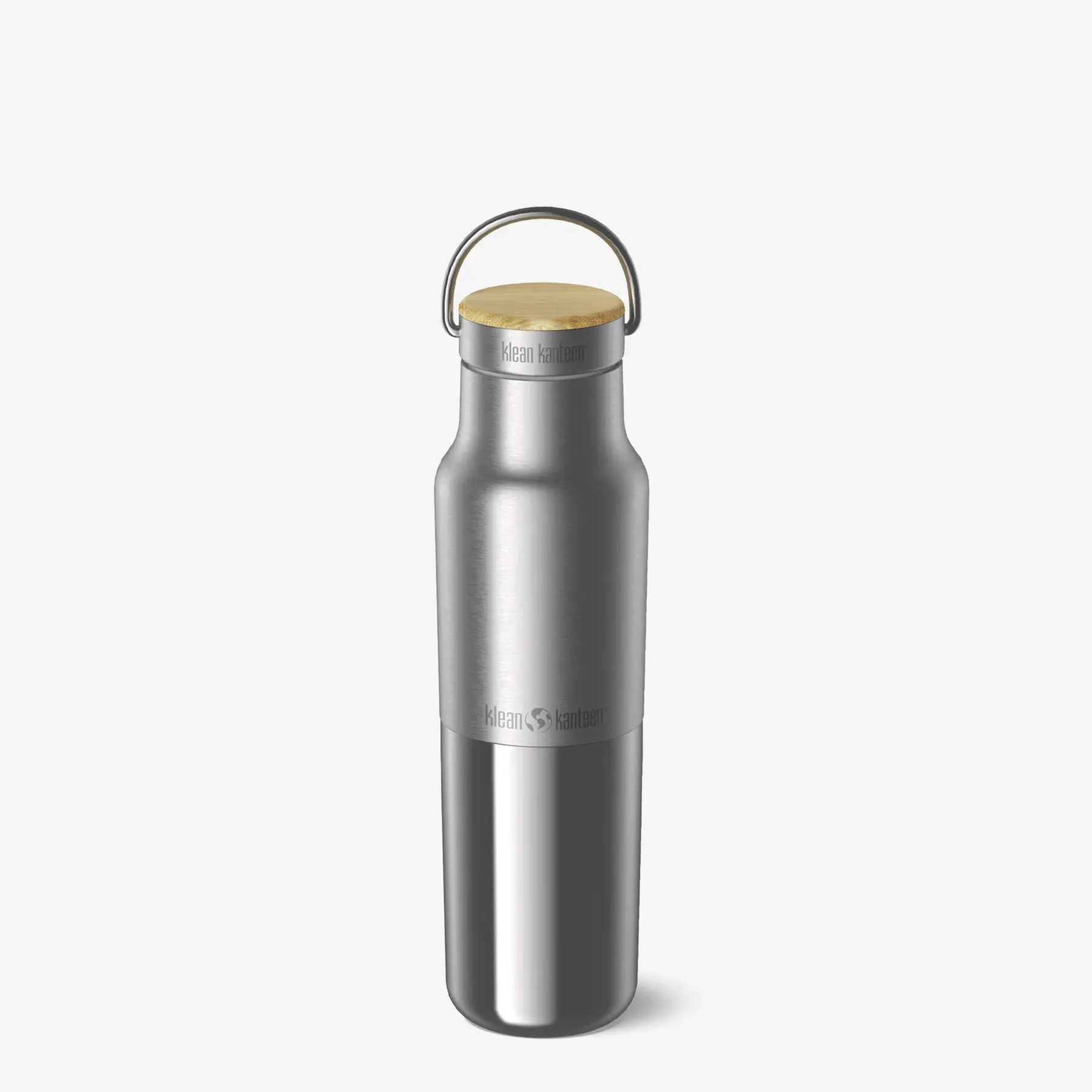 Insulated Water Bottle with Cap Klean Kanteen Reflect bamboo