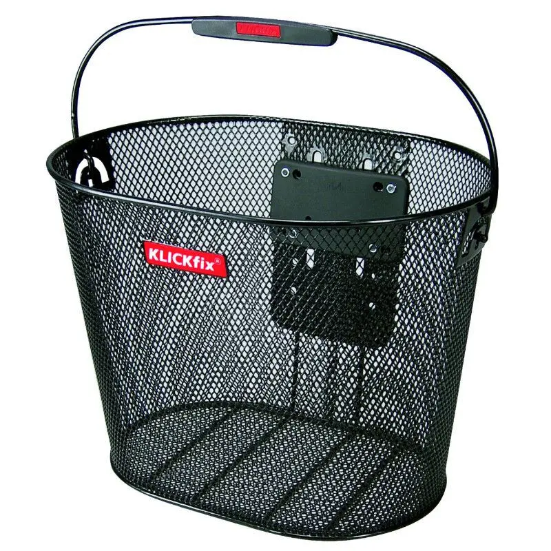 Velo Store - UK Front basket steel honeycomb with handlebar mounting with plastic plate Klickfix | Extra 10% off with Subscription, Postage £16.79 to UK Fedex.