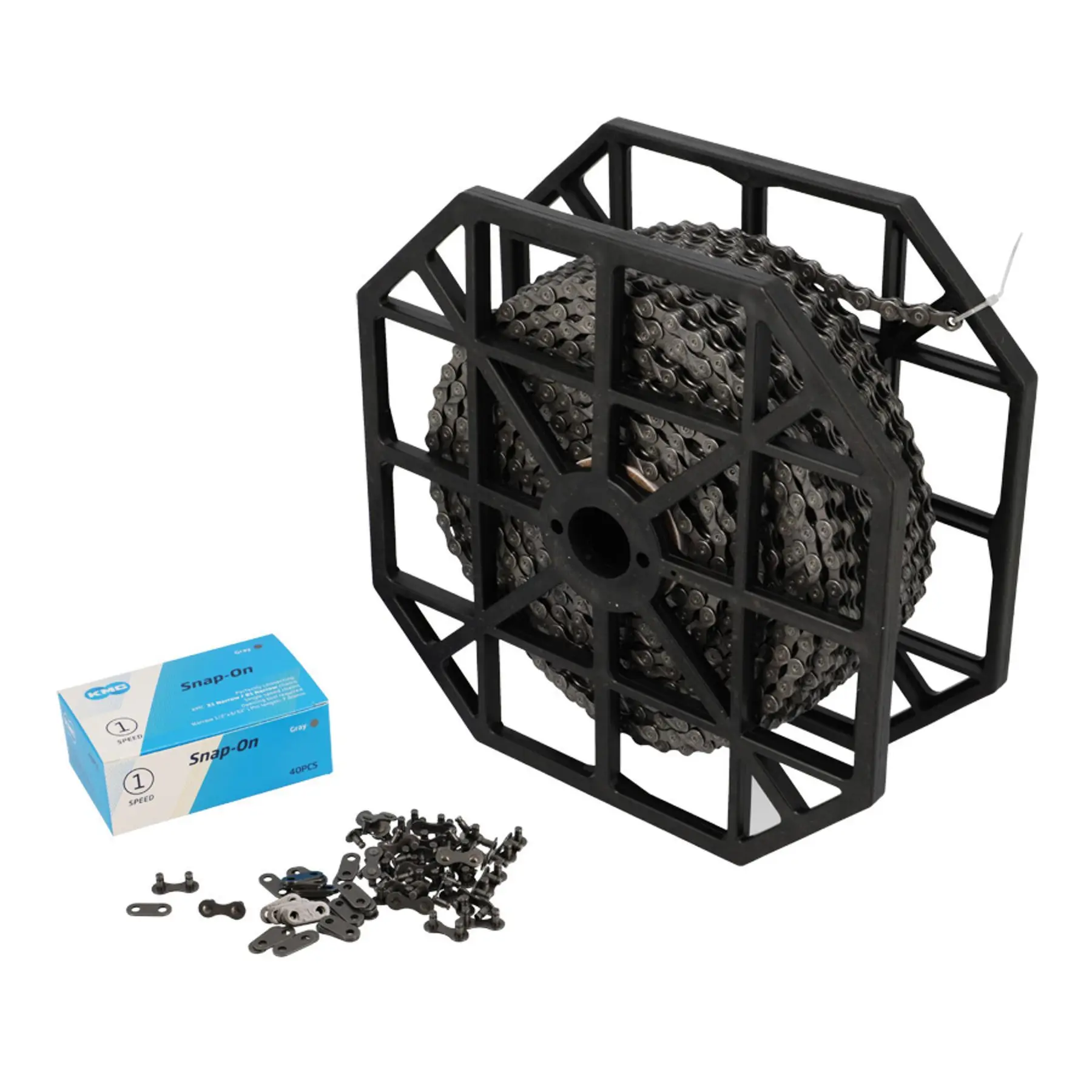 Kette mit 40 Schnellverschlüssen KMC S1 Wide 1 vitesse
