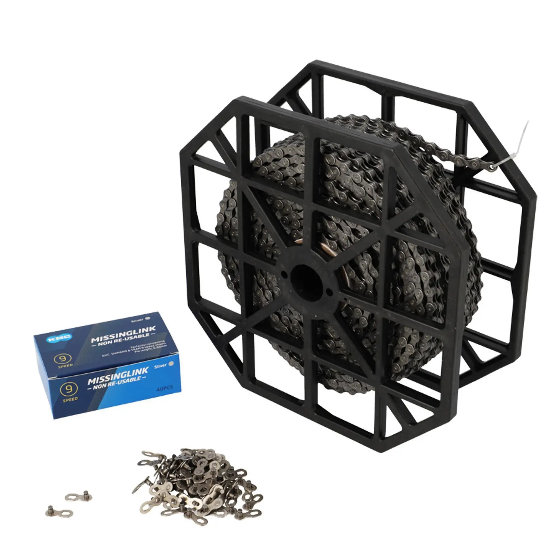 Image of Kette mit 40 Schnellverschlüssen KMC X9 9 vitesse