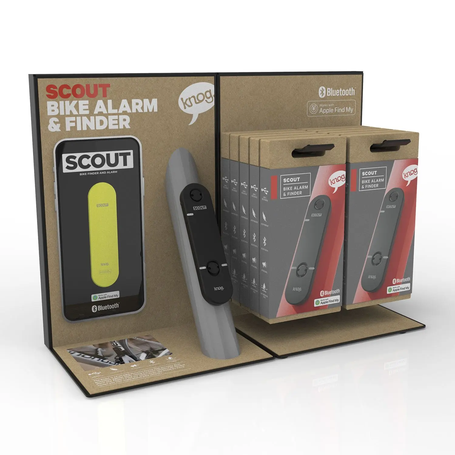 Velo Store - UK knog Anti-theft alarm Knog Scout - Apple - DPOS (x30) | Extra 10% off with Subscription, Postage £16.79 to UK Fedex.