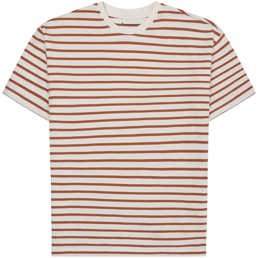 Image of T-Shirt KnowledgeCotton Apparel Loose Striped