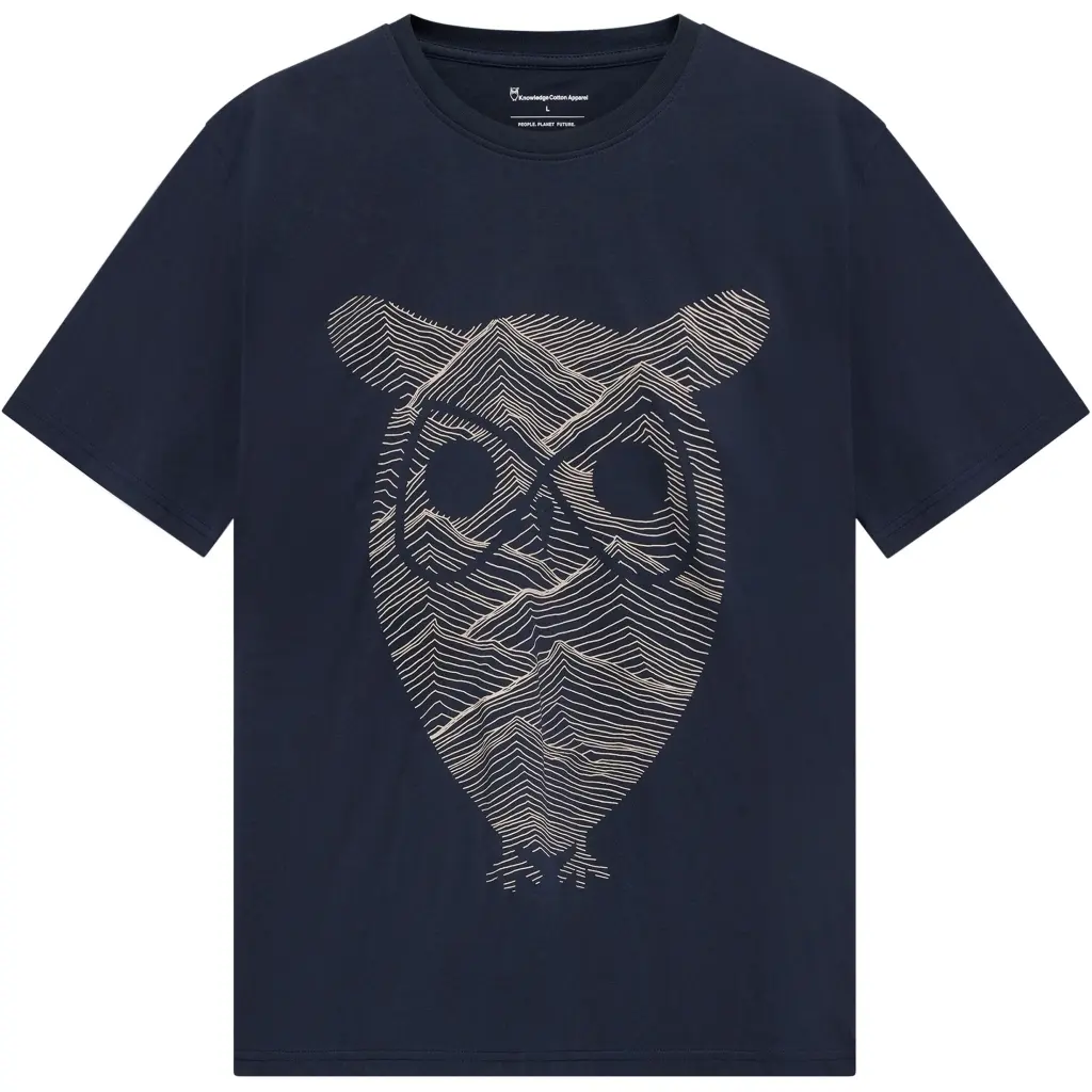Bedrucktes T-Shirt vorne KnowledgeCotton Apparel