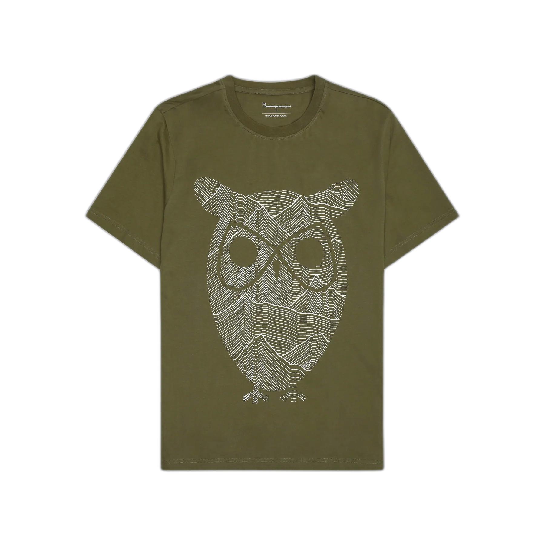 5715356360245 - T-Shirt Regular Single Jersey Mountain Owl - GOTS Vegan