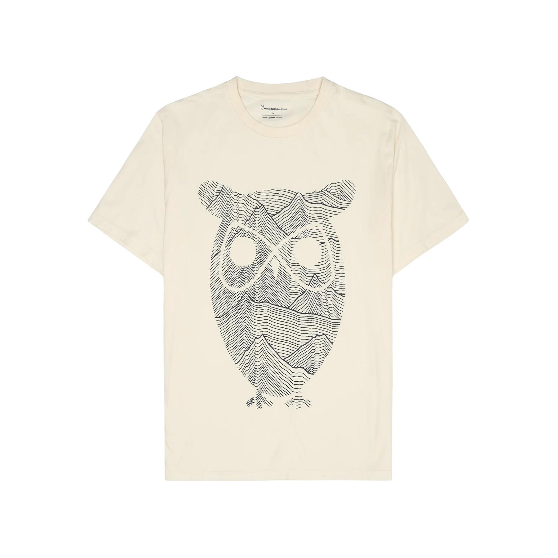 5715356360276 - T-Shirt Regular Single Jersey Mountain Owl - GOTS Vegan
