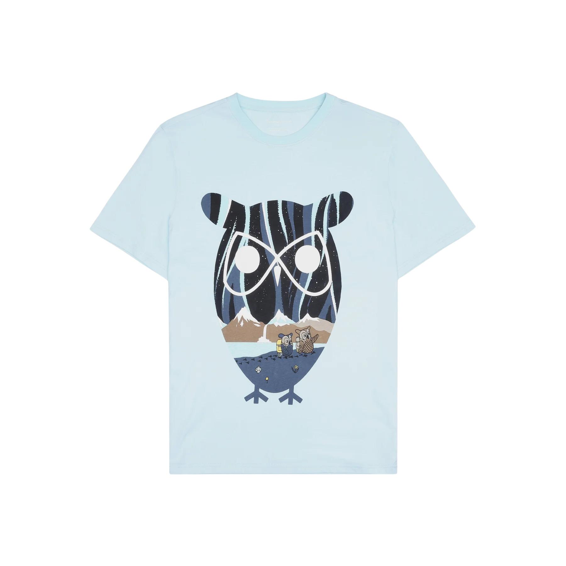 5715356360436 - T-Shirt Regular Single Jersey seagrass owl - GOTS Vegan