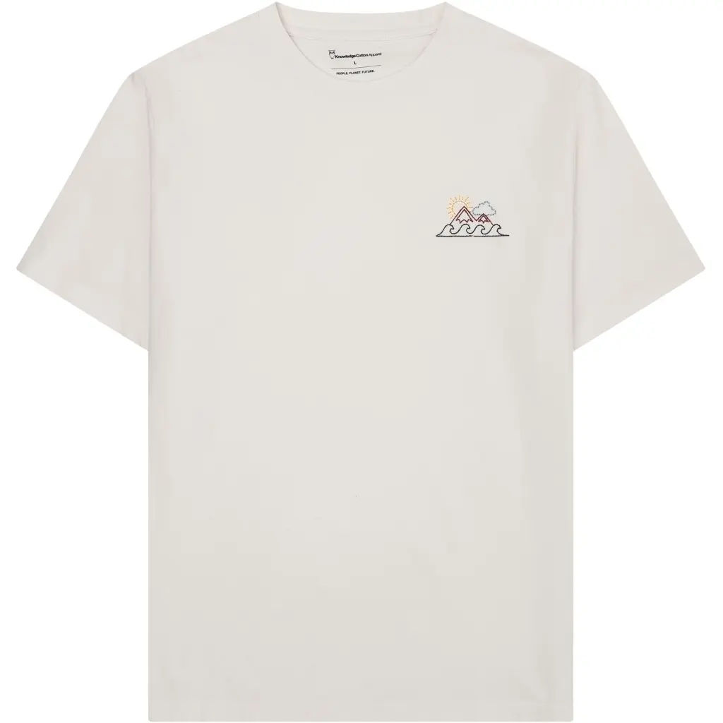 Image of Bio-Baumwoll-T-Shirt mit Print KnowledgeCotton Apparel
